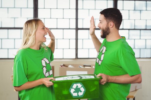 Professional waste clearance team at work in Harrow